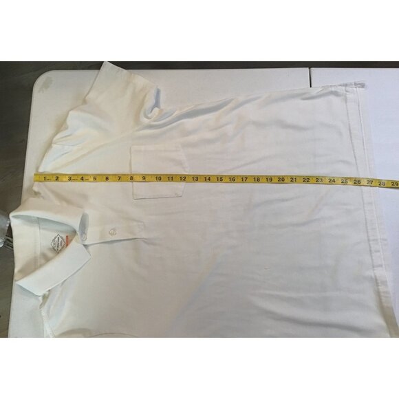 ST. JOHN'S BAY MEN'S WHITE POLO SHIRT SIZE MEDIUM - Picture 6 of 6